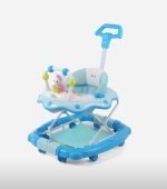 Baby Musical Walker cum Rocker with Push Handle BLB Brand - Blue - Image 2