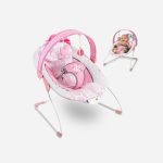 8166 Baby Rocker Portable Rocking Chair 2 in 1 Musical Infant to Toddler Rocker Dining Chair
