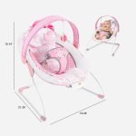 8166 Baby Rocker Portable Rocking Chair 2 in 1 Musical Infant to Toddler Rocker Dining Chair - Image 3