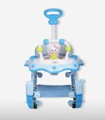 Baby Musical Walker cum Rocker with Push Handle BLB Brand - Blue - Image 4