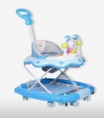Baby Musical Walker cum Rocker with Push Handle BLB Brand - Blue
