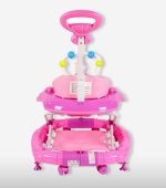 Baby Musical Walker cum Rocker with Push Handle BLB Brand - Pink - Image 4