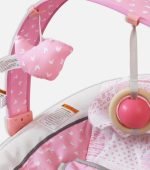 CozyPink Baby Bouncer Rocker with Toy Bar – Soft & Safe Infant Seat - Image 2