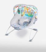 Bright Starts Vibrating Baby Bouncer with Toy Bar - Jungle Fun
