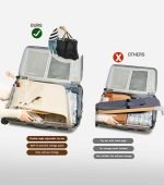 Premium Baby Bouncer Seat with Toy Bar – Ergonomic & Foldable (21" x 18" x 28") - Image 4