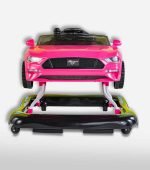 Mustang Style Baby Walker – Interactive Car Design with Steering Wheel & Music (Pink Edition) - Image 3