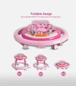 Pink Baby Walker with Musical Toys - Image 2