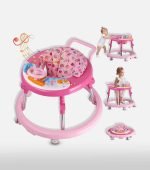 Pink Baby Walker with Musical Toys
