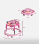 Pink Baby Walker with Musical Toys - Image 3