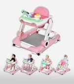 2-in-1 Baby Walker with Music Exercise Pedals & Activity Center