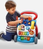VTech Sit-to-Stand Learning Walker - Interactive Baby Walker with Activities - Image 2