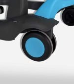Formula-Inspired Racing Style Baby Walker – Black & Blue with Checkered Seat - Image 3