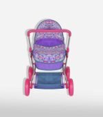 Toy Doll Pram for Kids - Blue, Green & Pink - Image 3