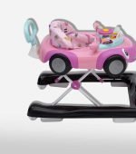 Cute Pink Car Baby Walker with Interactive Toys - Image 4