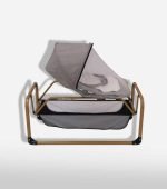 Pasha Baby Moms Anadizi Gold Baby Cradle with Mosquito Net - Image 2