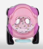 Cute Pink Car Baby Walker with Interactive Toys - Image 2