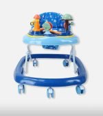 Zoobee Musical Baby Walker with Adjustable Height & Lights - Blue