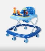 Zoobee Musical Baby Walker with Adjustable Height & Lights - Blue - Image 4